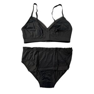 3/$30 NWT Rachel Black Women's Bra and Panty Set Sz. S